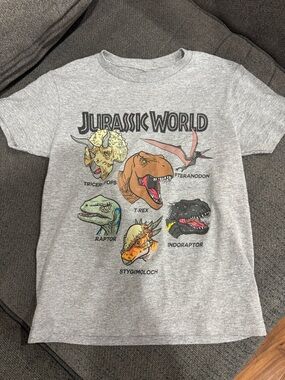 Jurassic World Kids Gray Dinosaur Graphic Tee